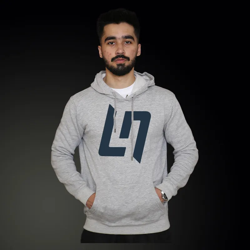 Lando Norris Logo Gray Hoodie | Mclaren F1 Formula