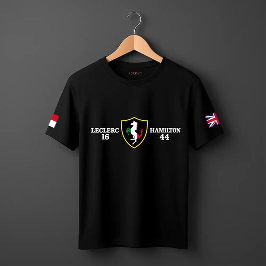 Leclerc-_Hamilton with ferrari logo