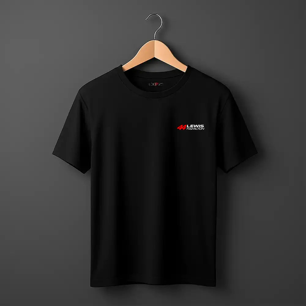 22 lewis Hamilton tshirt round neck in black