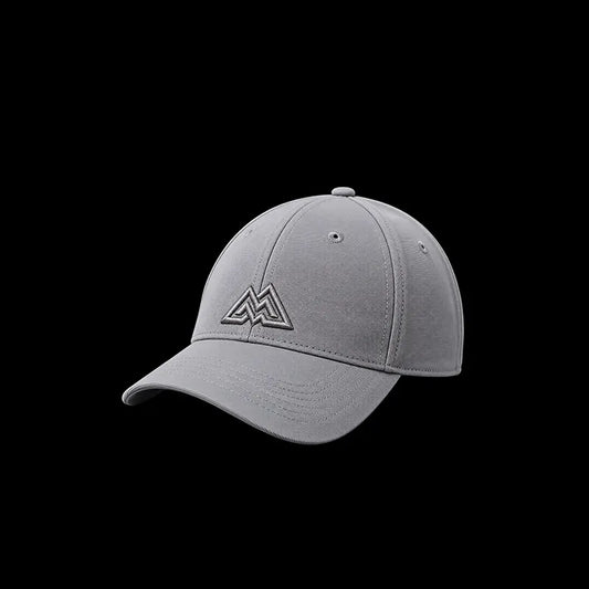 Grey baseball cap with embroidered mountain logo, Loopzs Pakistan