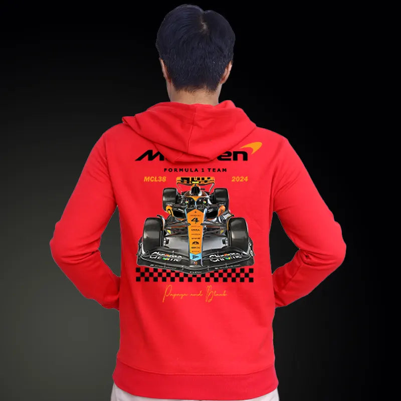 McLaren F1 Unisex Hoodie Black | Red | Gray | 2024 | Export Quality