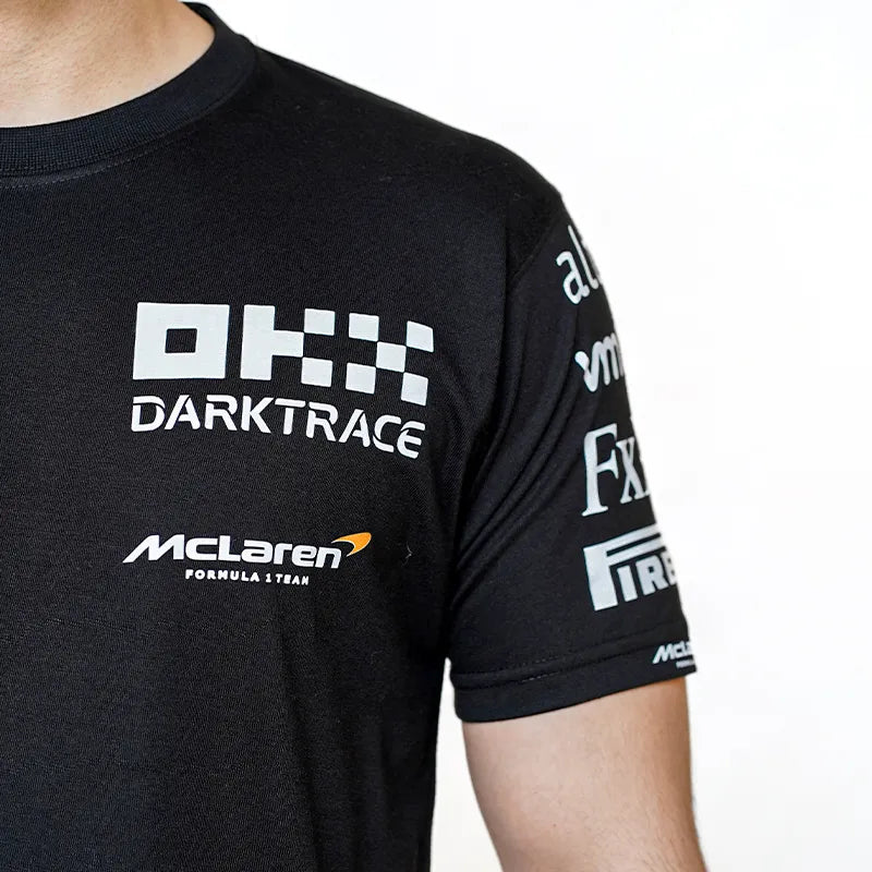 McLaren Formula 1  t shirt with dell and castrore branding