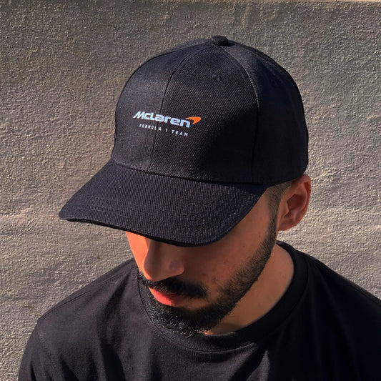 McLaren f1 cap 2025 – Official F1 Racing Black Hat - Loopzs