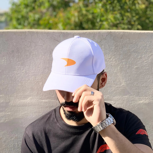White McLaren Logo cap 2025 – Official F1 Racing Hat - Loopzs