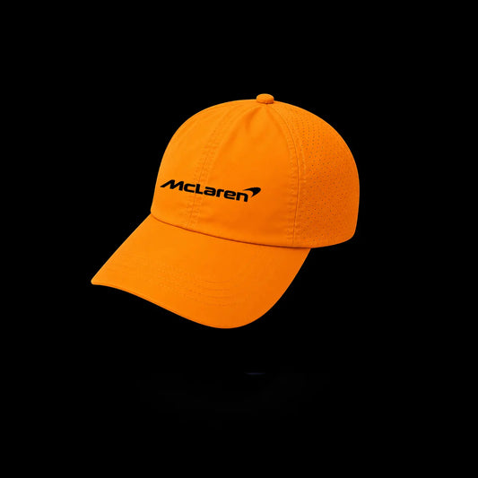 McLaren Cap with Black Logo in Orange color