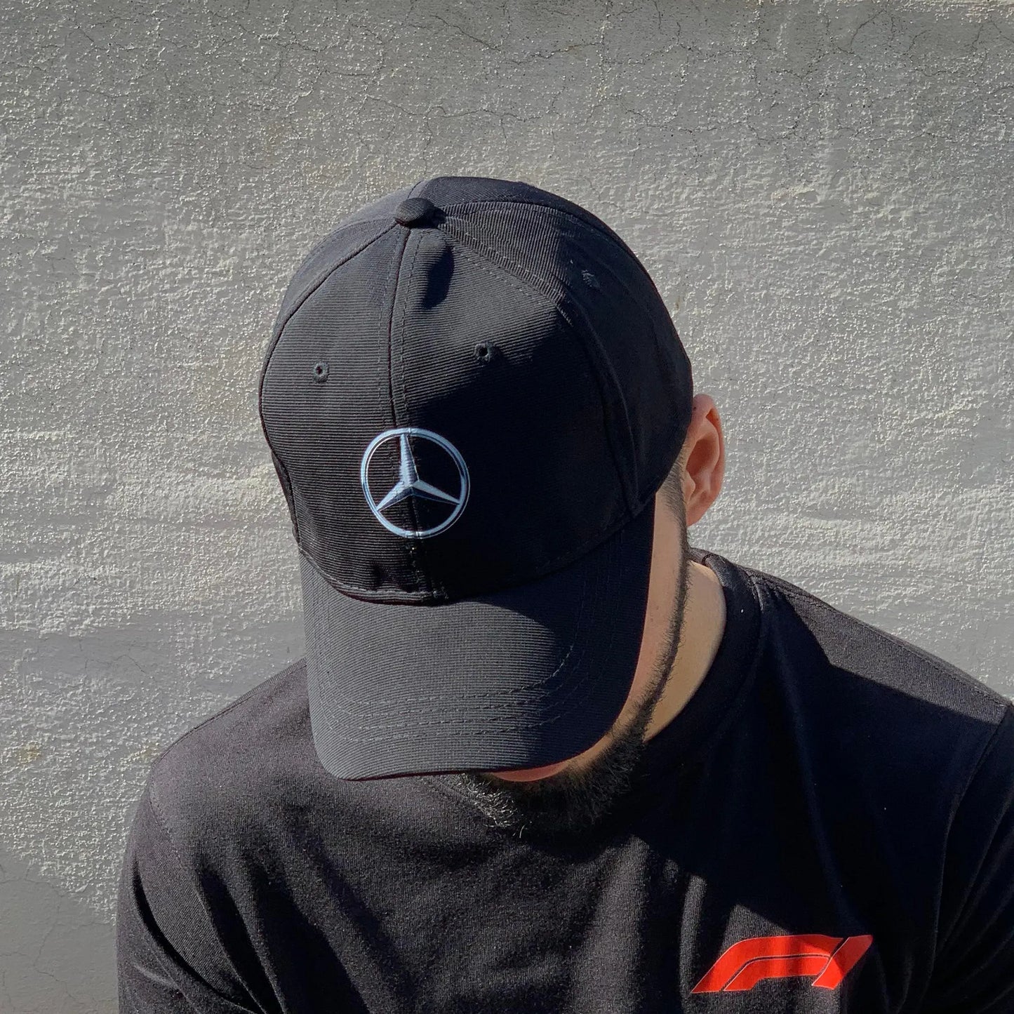 Mercedes Cap - Mercedes Logo Black Cap- Loopzs