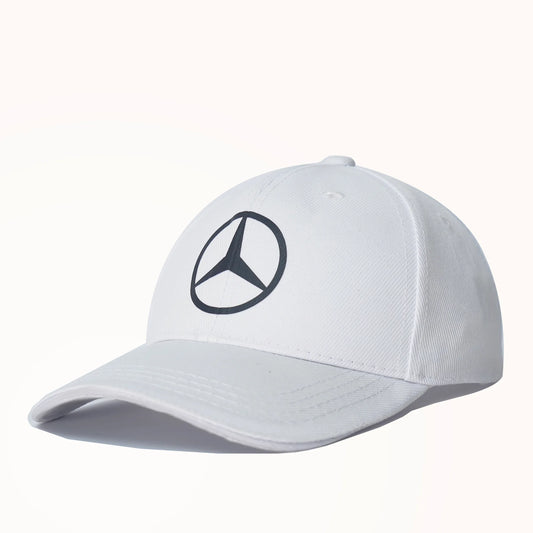 Mercedes White Logo Cap