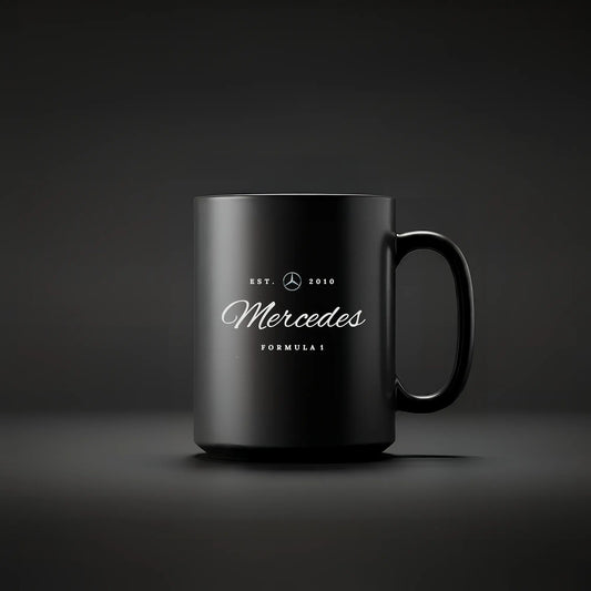 Mercedes Logo - Black MUG - TheLoopzs