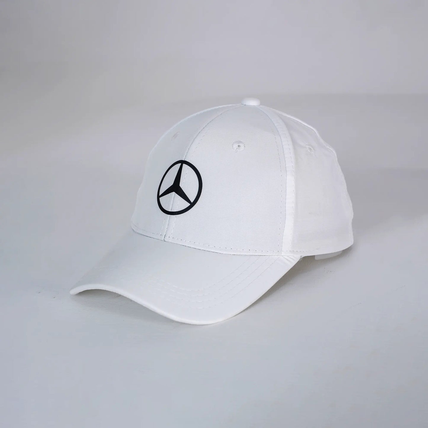 Mercedes F1 Team & Driver Caps in White - Mercedes Logo - Loopzs
