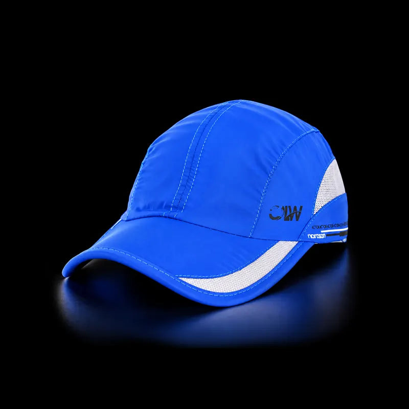 Navy Grey sports cap with white mesh side panels and a curved brim.