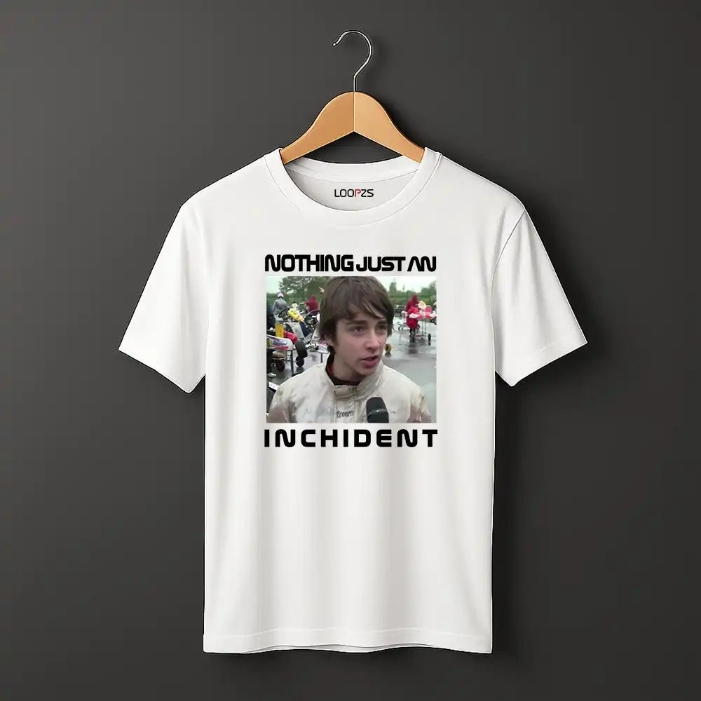 Just an incident tshirt in white