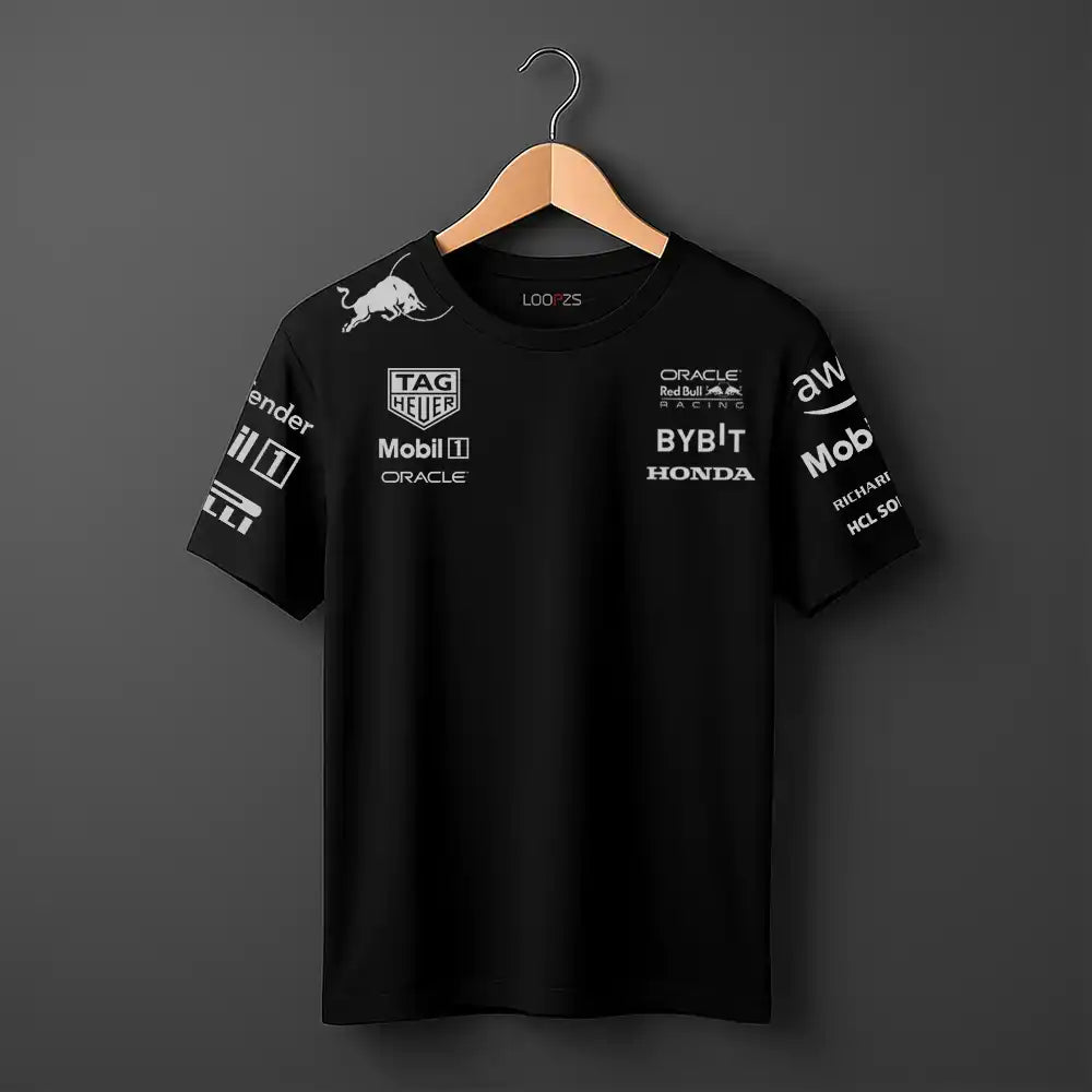 Red Bull Racing 2025 Team Max Verstappen Driver T-Shirt in black