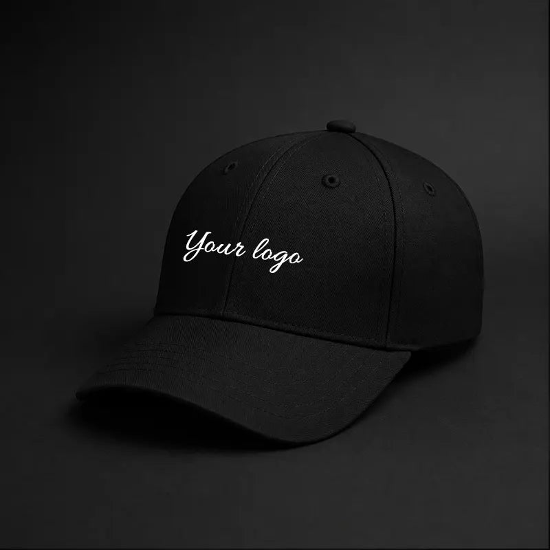 Plain Black custom cap for bulk orders and customization in Pakistan
