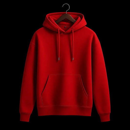 Plain Red hoodie for custom printing, branding and bulk orders in Pakistan