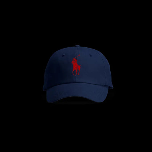 Polo Cap Blue with Red Logo on the front