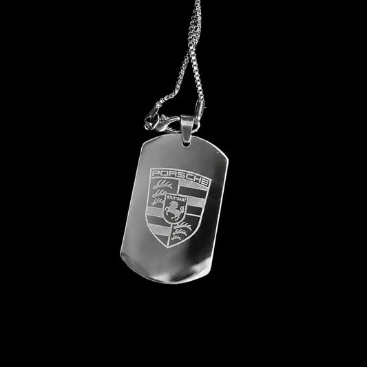 Porsche inspired pandent necklace 