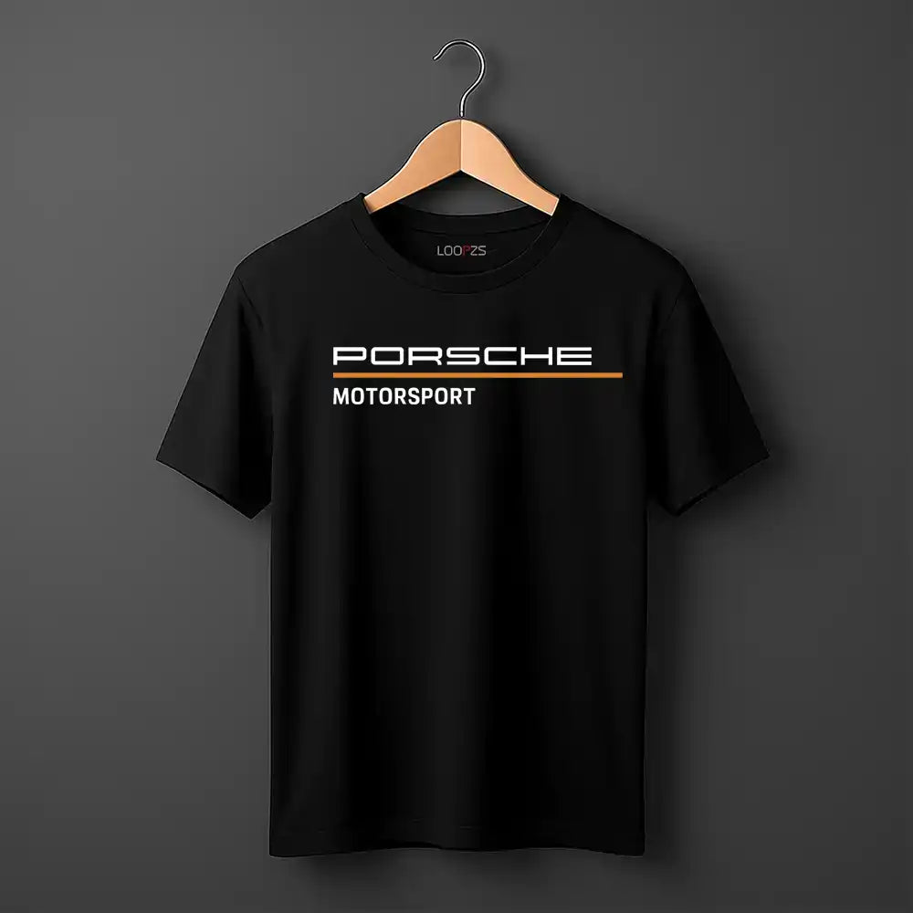 porsche motorsport black tee