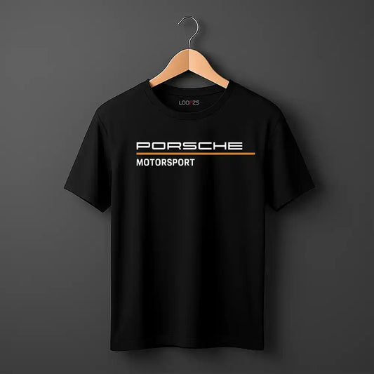 porsche motorsport black tee