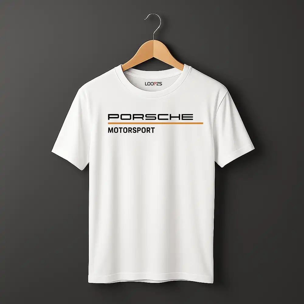 Porsche motorsport white tee