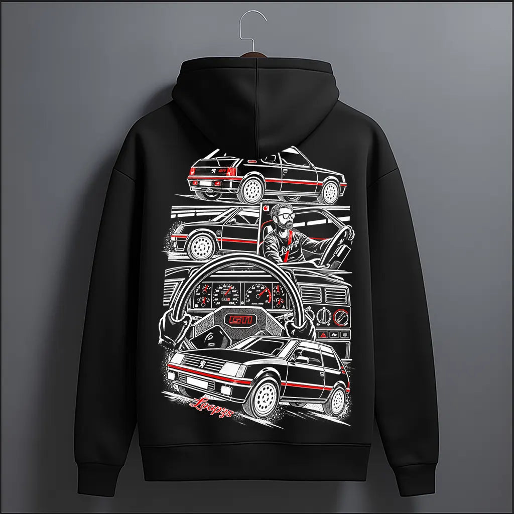 Retro Racing Car design in Black hoodie
by loopzs