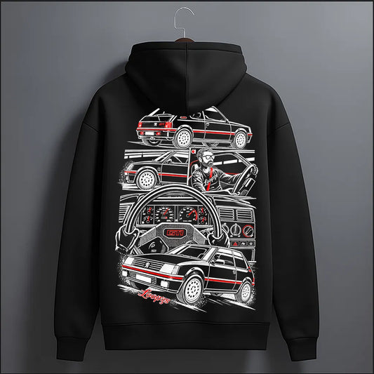 Retro Racing Car design in Black hoodie
by loopzs