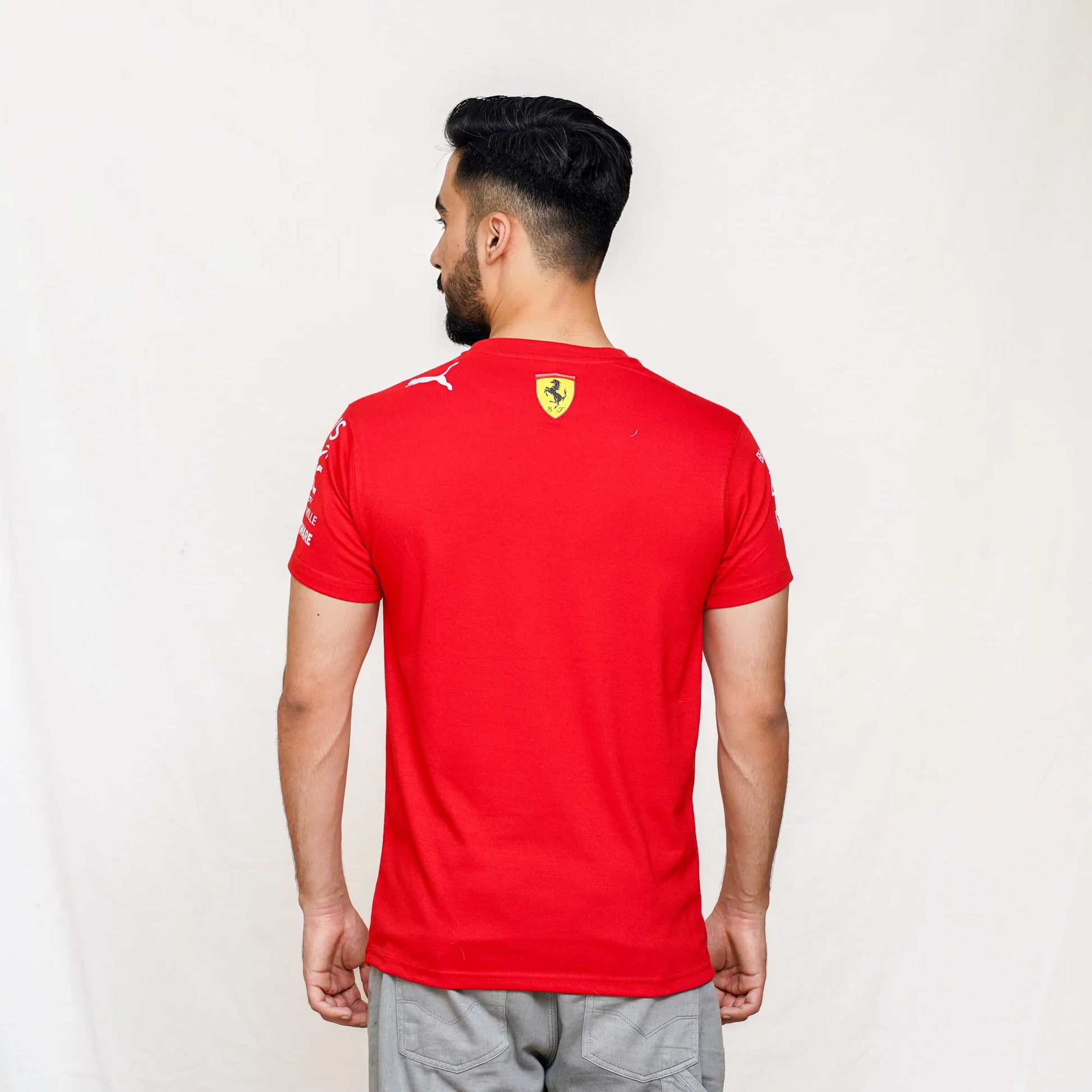Scuderia Ferrari Sainz Red tee back for unisex