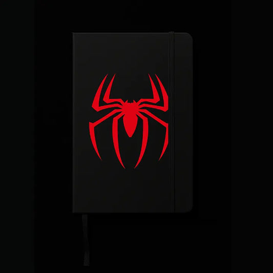 red Spider notebook black color base