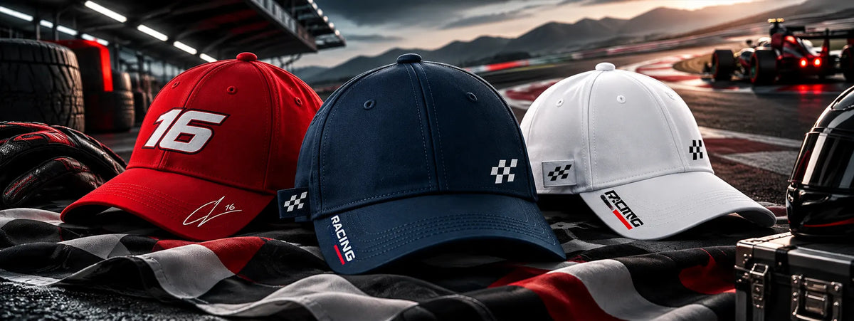 Racing cars caps and hats 