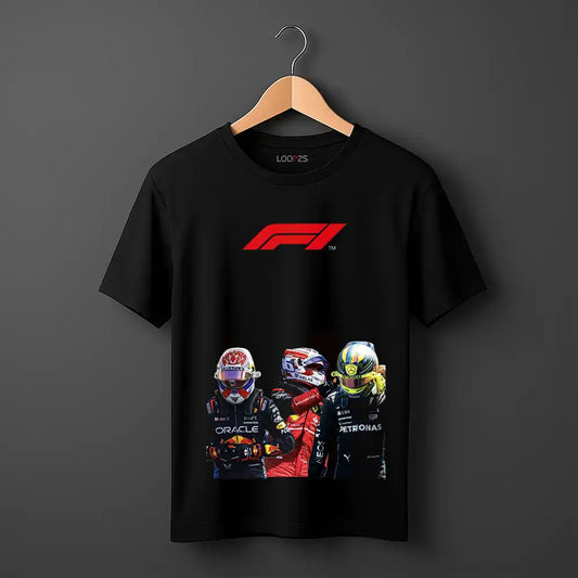 F1 Team Drivers tshirt in black