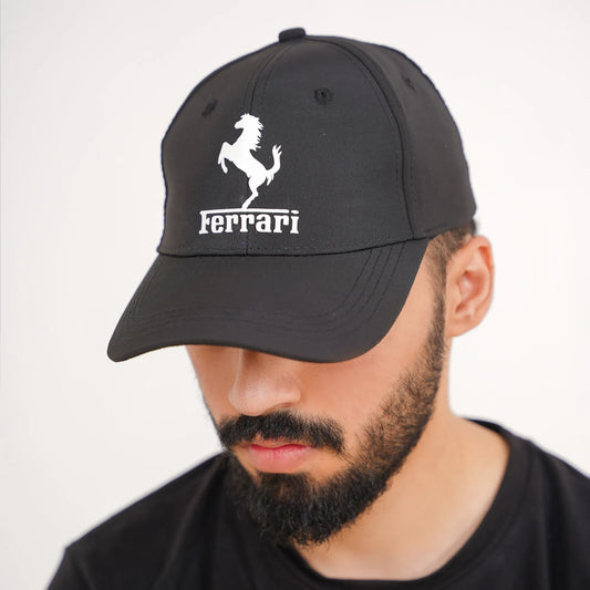 ferrari Prancing Horse Hat in white printing