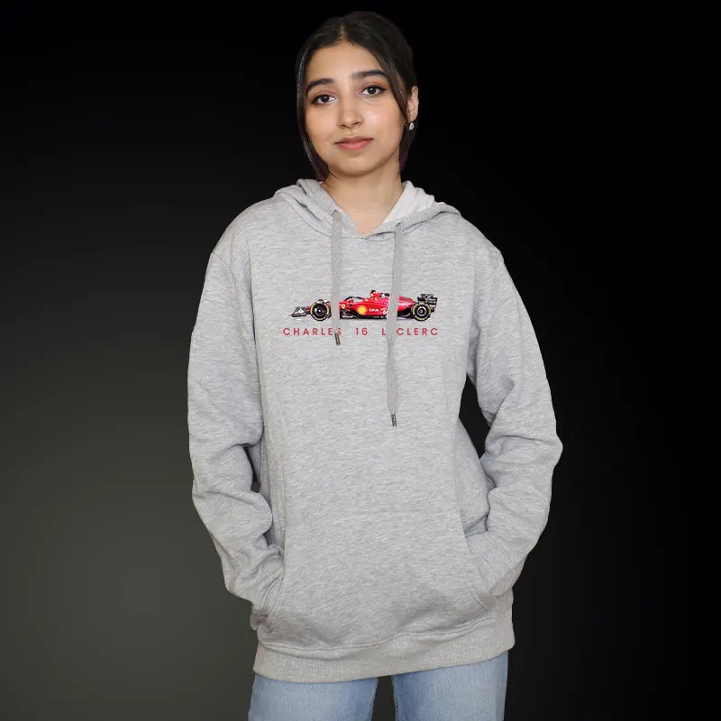 2024 Charles Leclerc Car Hoodie Front Design | Scuderia Ferrari F1