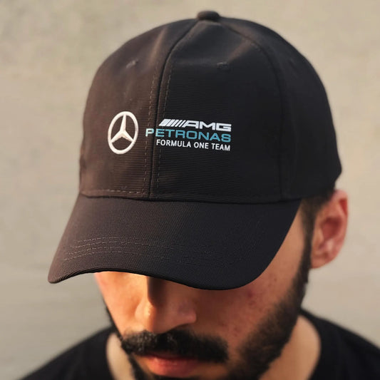 mercedes amg cap- Mercedes Logo Black Cap- Loopzs