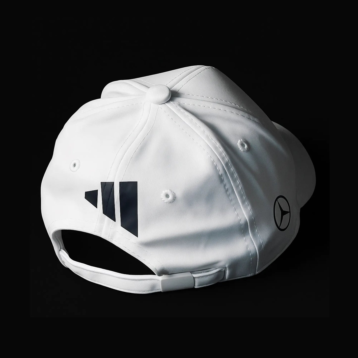 Mercedes F1 Team & Adidas Cap in White - Loopzs