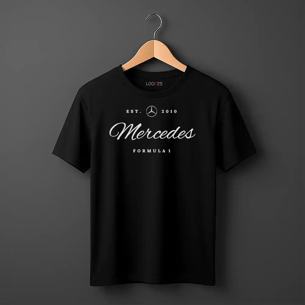 Mercedes Formula 1 cotton tee in black