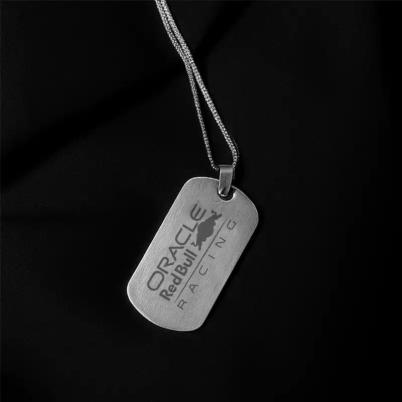 Red Bull Pendant Necklace | Silver