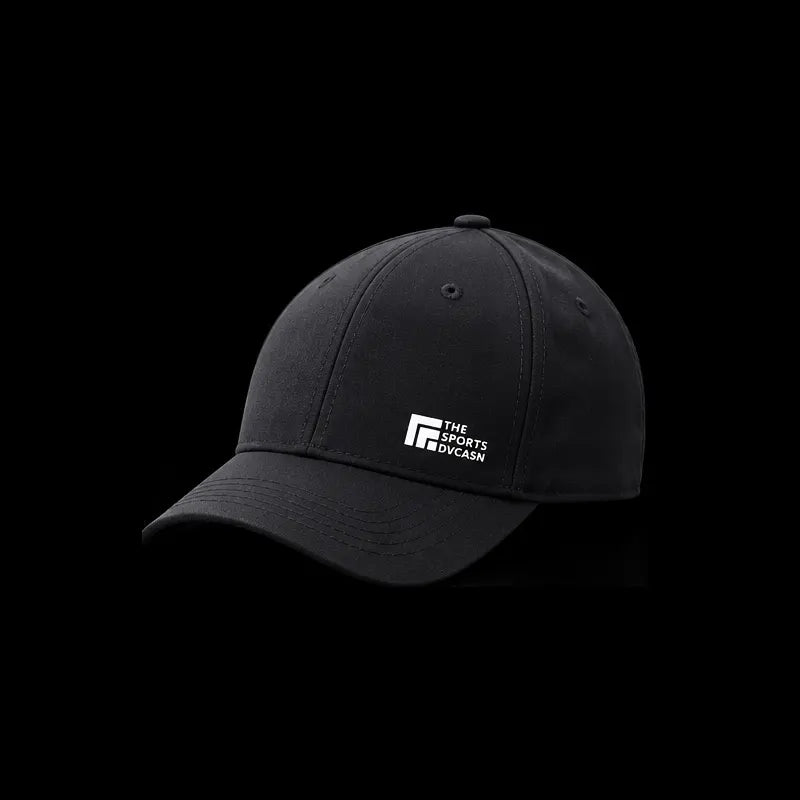 Black baseball cap with white printed logo, Loopzs Pakistan