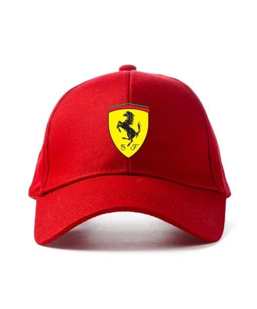 cap, ferrari logo cap