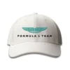 Aston Martin Aramco F1 Cap Logo front design in white