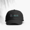 mercedes amg logo on the front of cap in dtf print